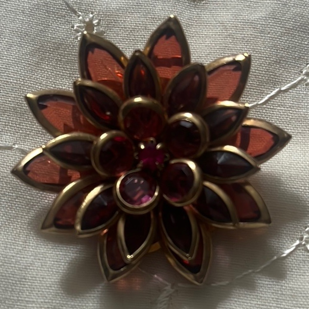 Crystal Flower Broach